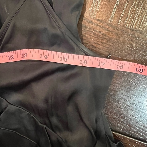 THE KOOPLES Black Midi Slip Dress with Ruffles womens size Medium/6 NWT - Picture 11 of 12